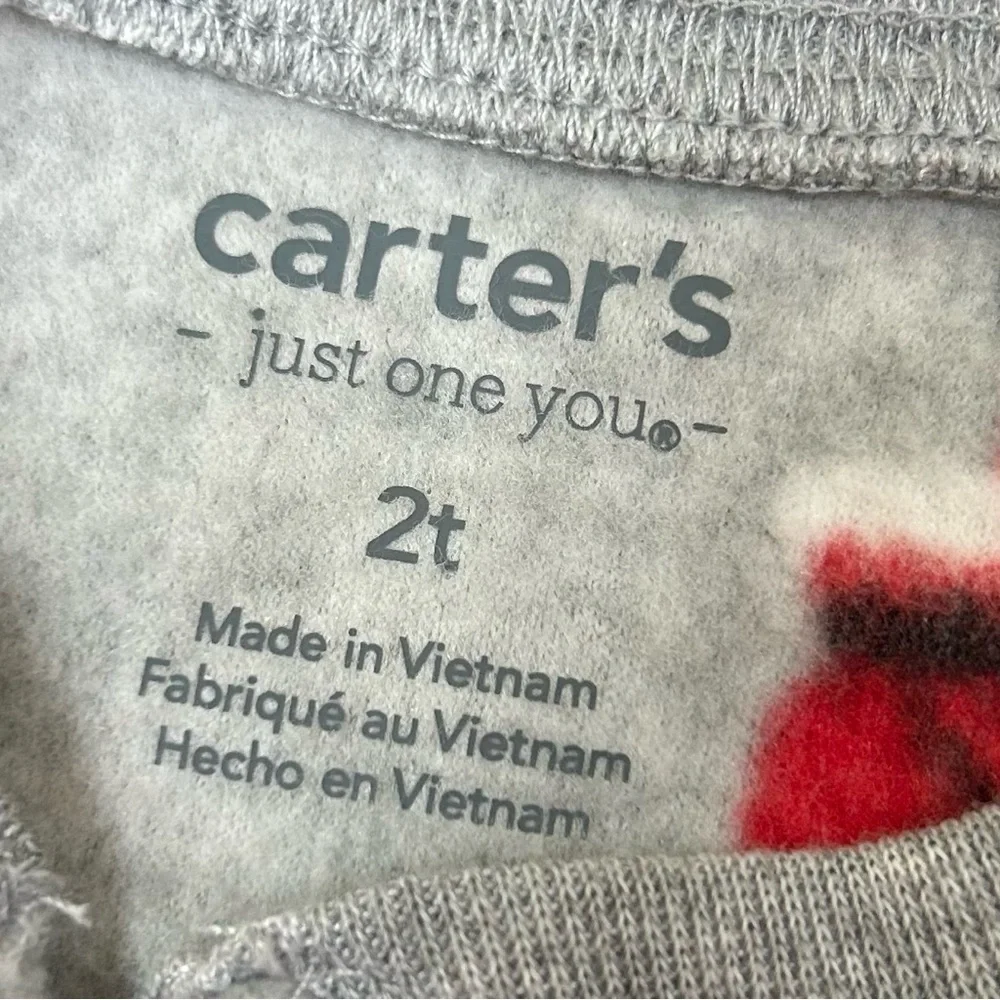 Carter's 2 Pack Just One You Christmas Fleece Pajama Set   Size:2T.     NEW